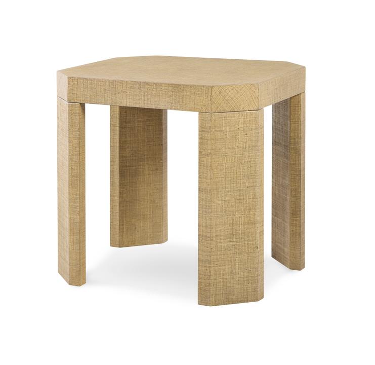Gustav Raffia Side Table in Lacquered Finish