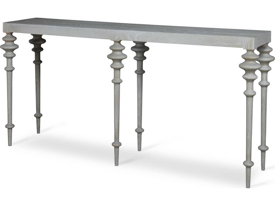 Cadence Rectangle Console Table in Sand Cerused Oak