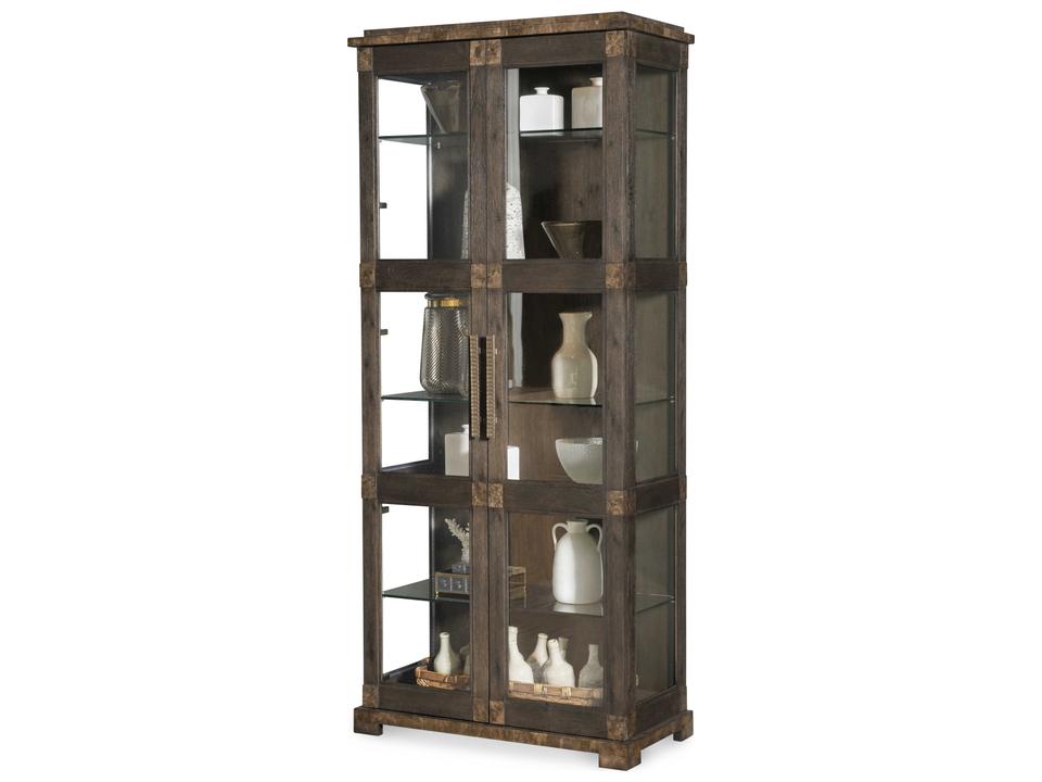 Monterey Tall Display Cabinet Hawthorne Dark Oak