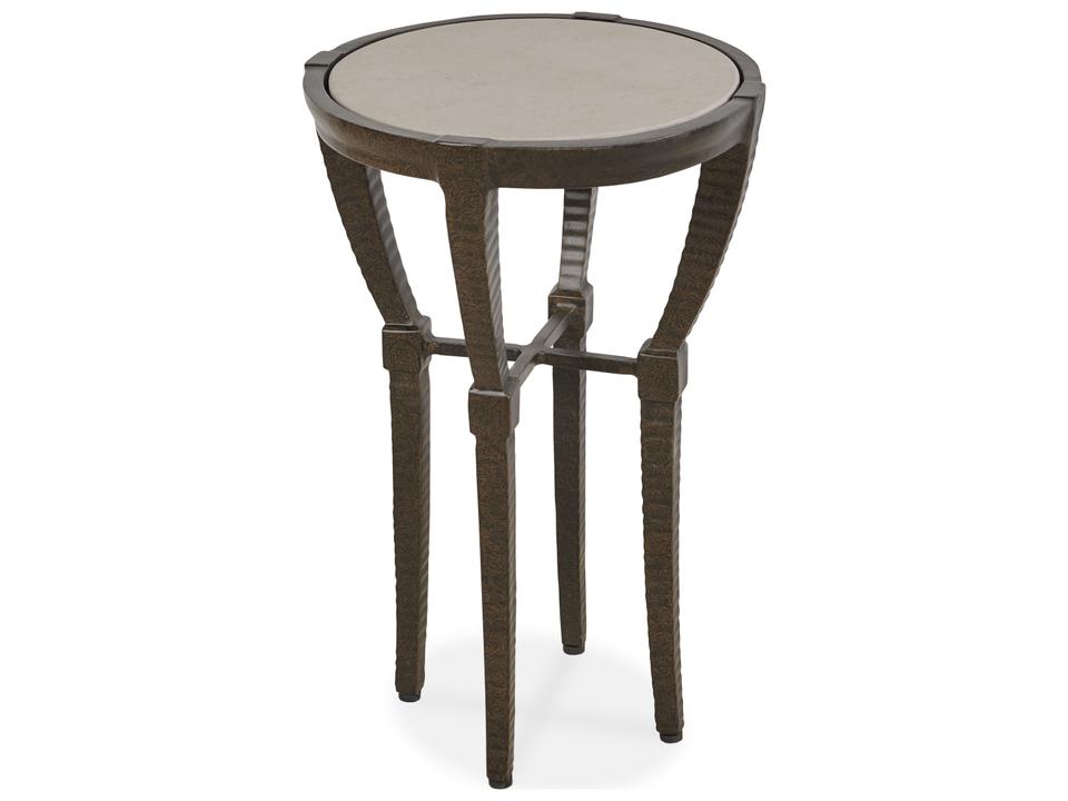 Andalusia Round Stone Cordoba End Table