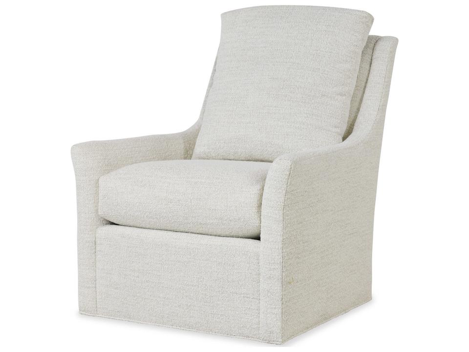 Tori Swivel Chair in Beige Fabric