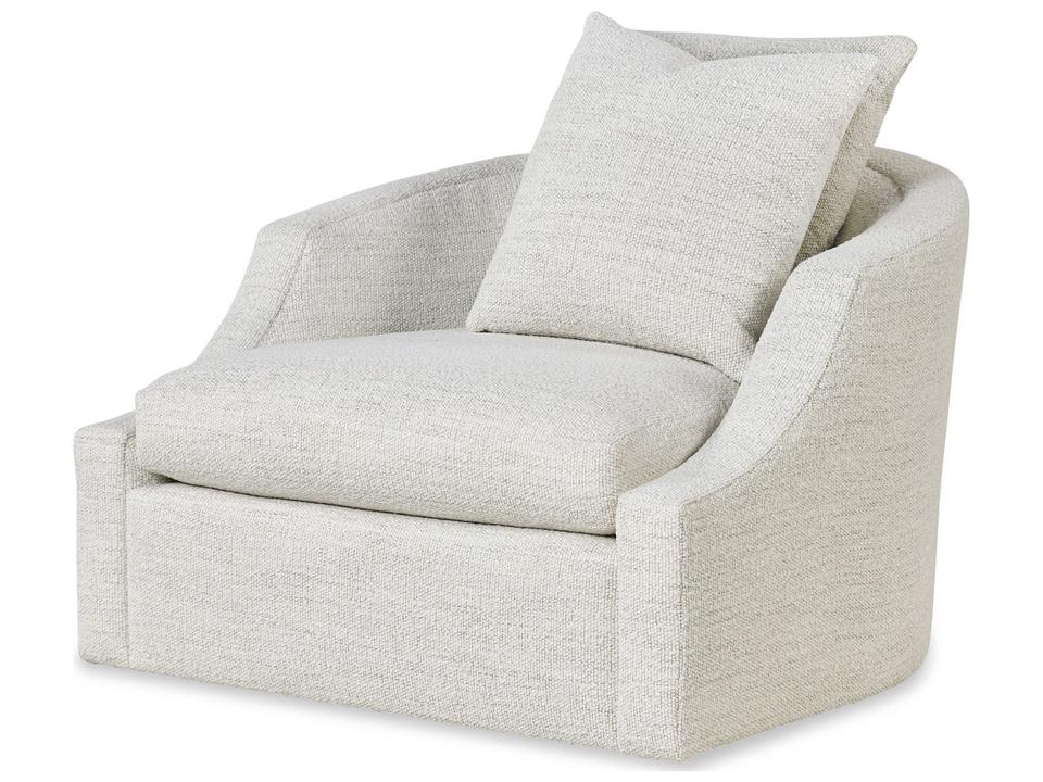 Tatum Swivel Chair with Barrel Back Design