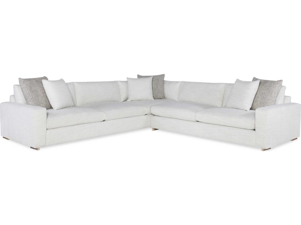 Great Room 2-Piece Fabric Sectional Sofa with Runner Base