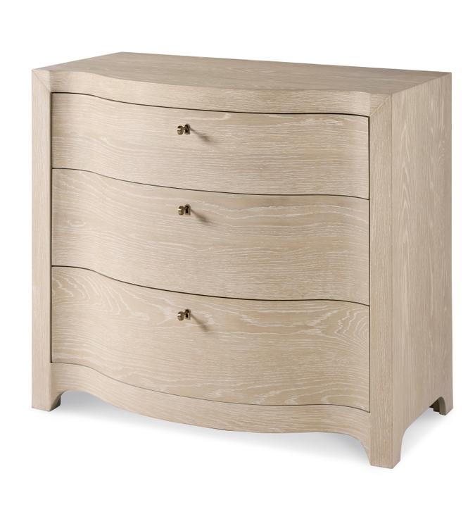 Lexie Three Drawer Chest in Natural Cerused Oak