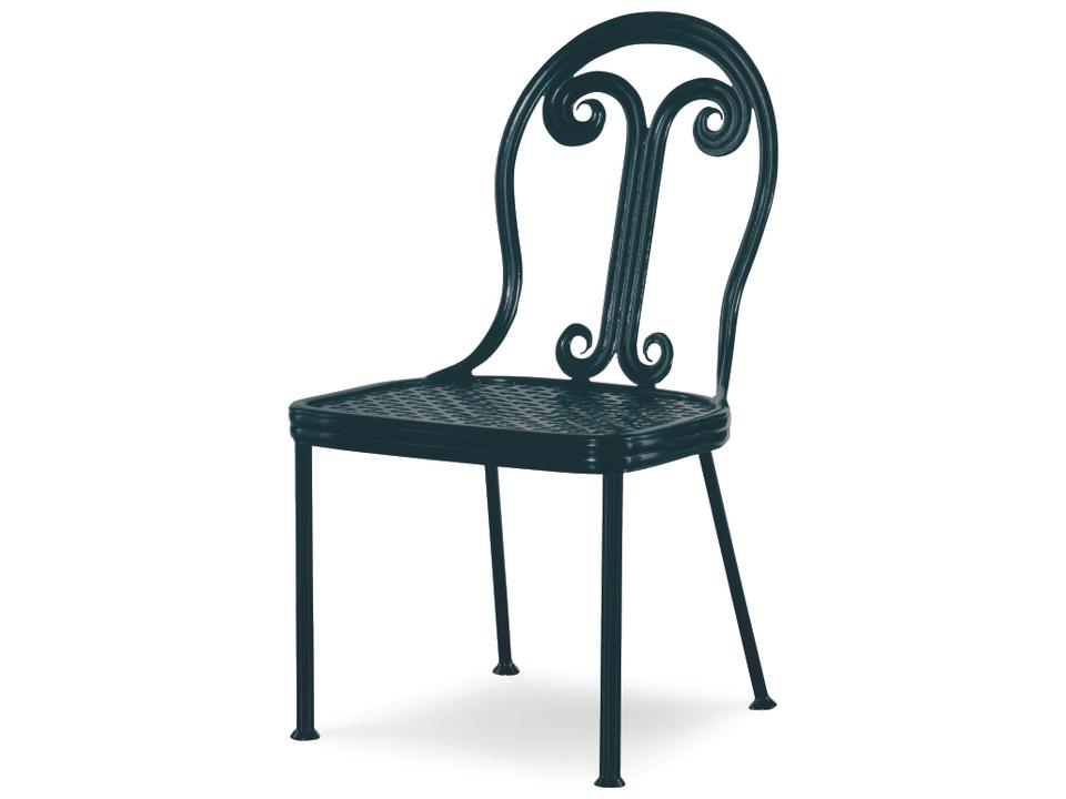 Augustine Aluminum Dining Side Chair in Litchfield Green