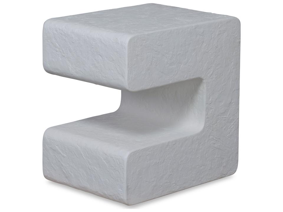 Dean Outdoor Side Table in Gesso