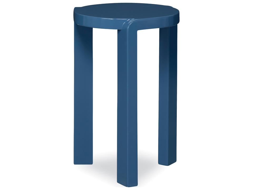 Margaux Outdoor Side Table in Gloss Blue