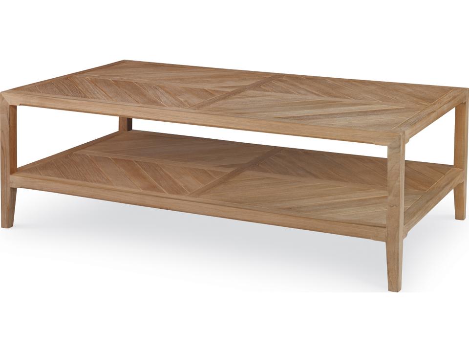 West Bay Teak Rectangular Coffee Table in Natural