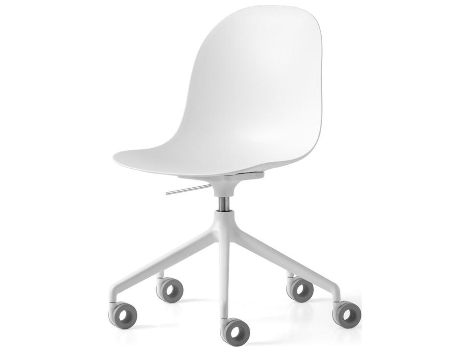 Academy White Swivel Office Chair