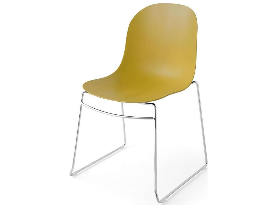 Academy Yellow Armless Dining Chair