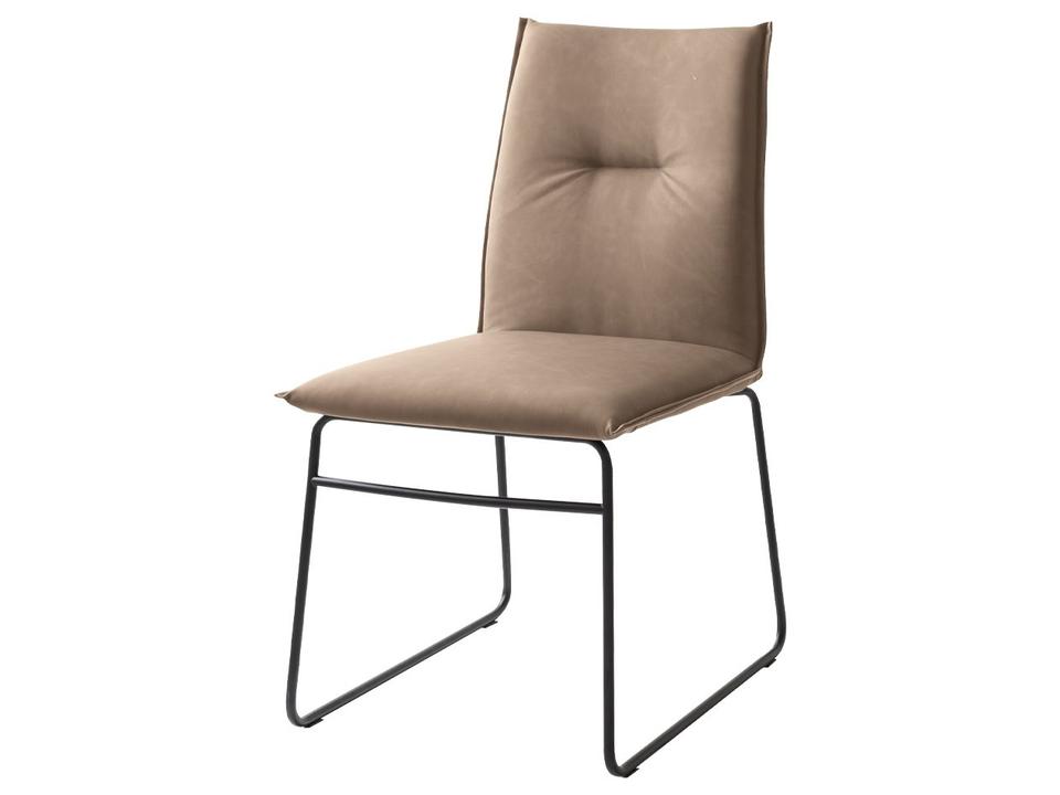 Maya Black Faux Leather Armless Dining Chair