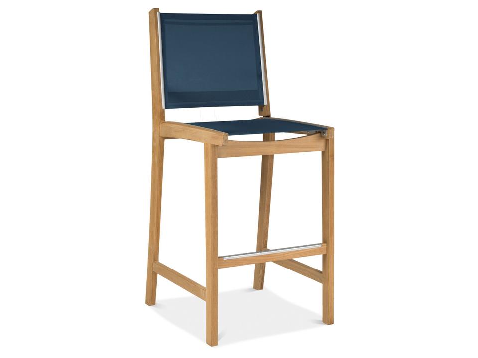 Bayhead Bar Chair w/ Backrest No Arms Navy