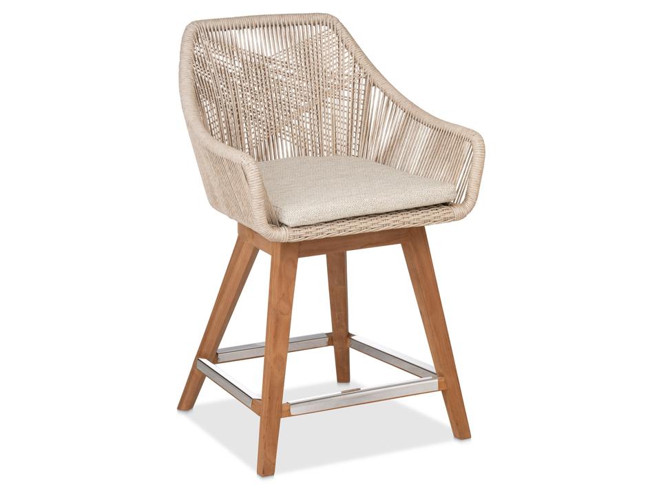 Dalton Swivel Counter Stool 24" with Dune Cushion