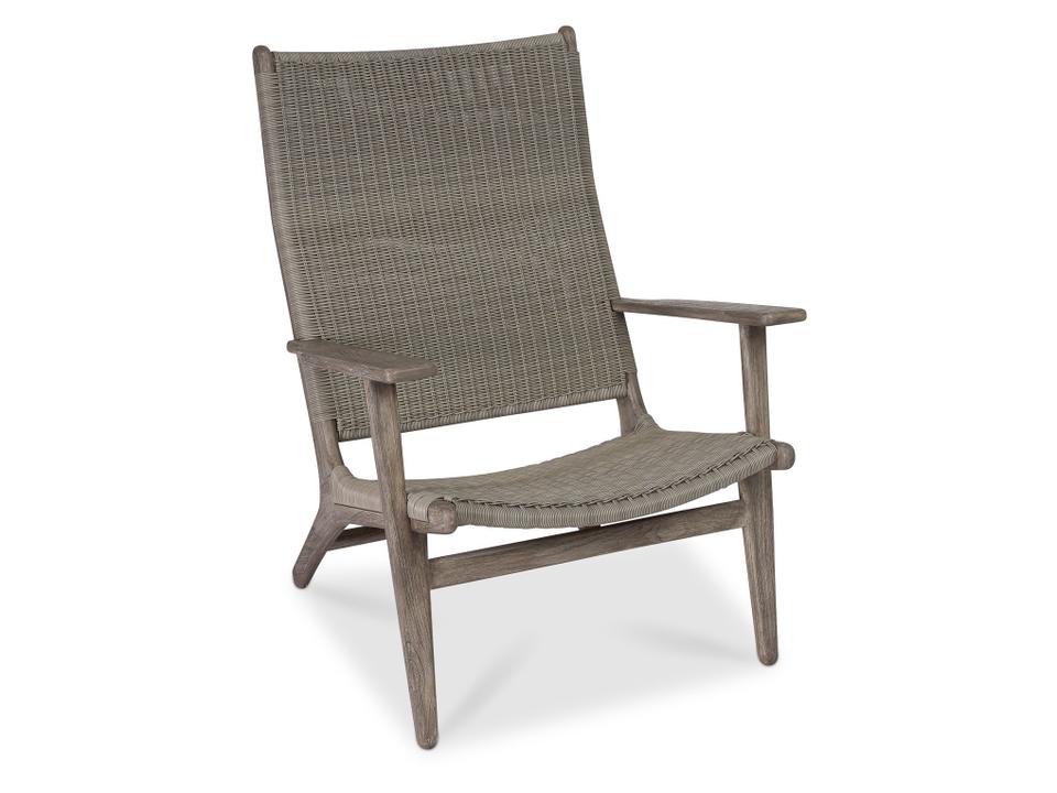 Dover Adirondack Chair Grey w/ Grey Wicker