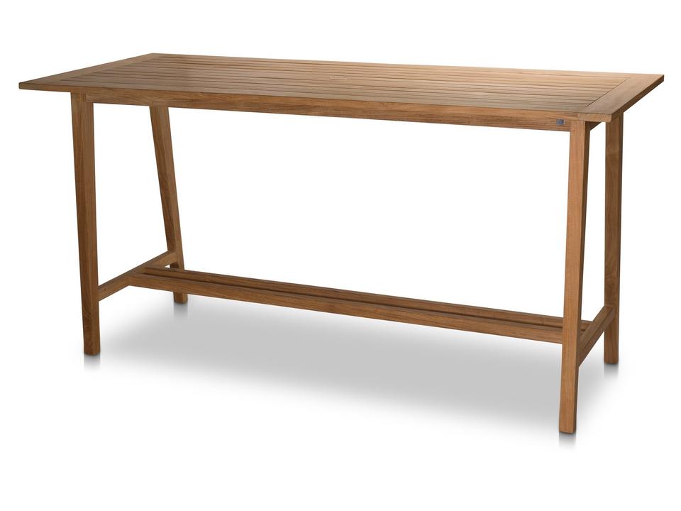 Essential Rectangular Bar Table with Umbrella Hole