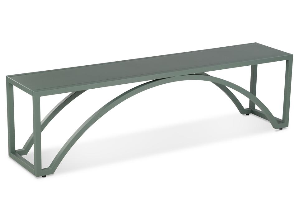 Montauk Metal Bench Green