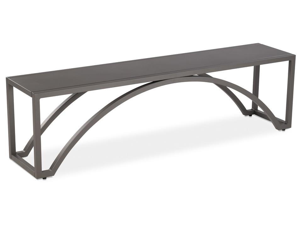 Montauk Metal Bench Taupe