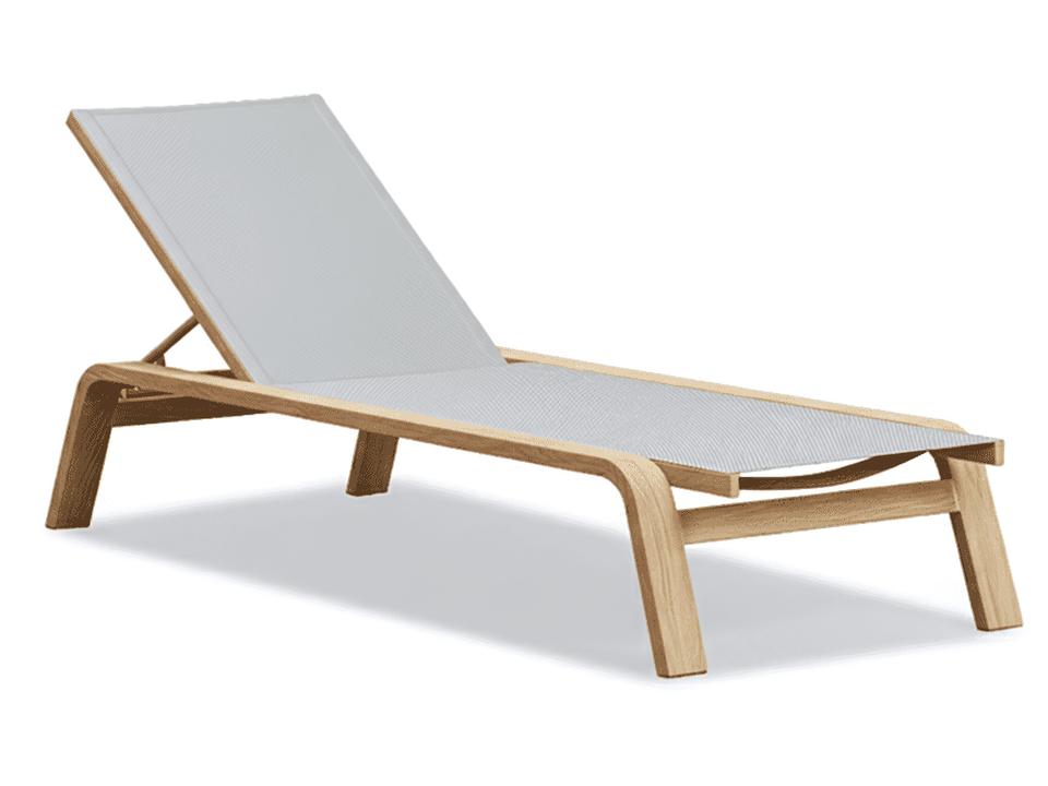 So Chic Oak Chaise Lounge
