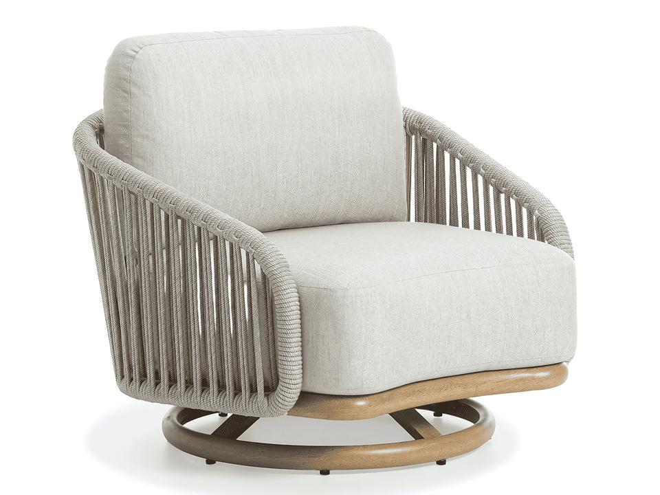 Delight Oak Swivel Armchair