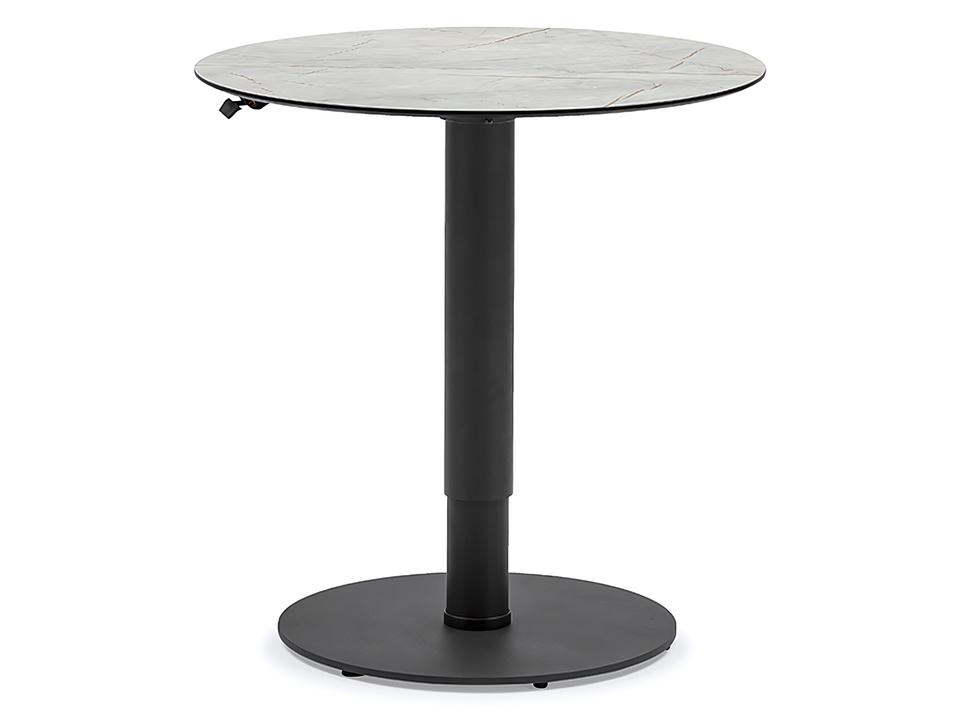 Polo Anthracite Round Adjustable Table
