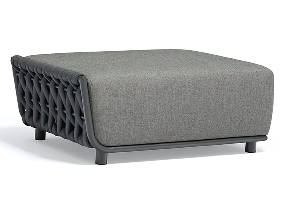 Hug Anthracite Ottoman