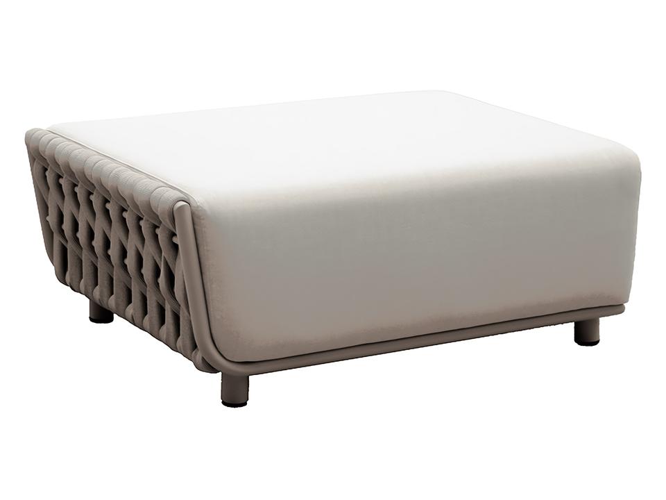 Hug Greige Ottoman