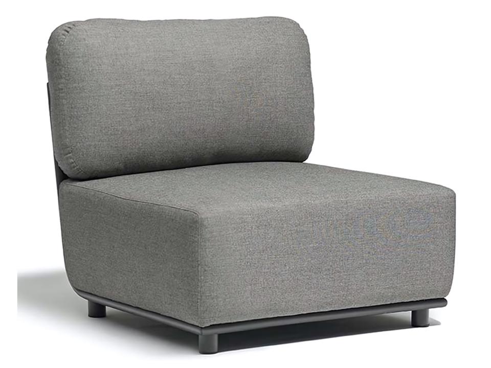 Hug Anthracite Armless Chair