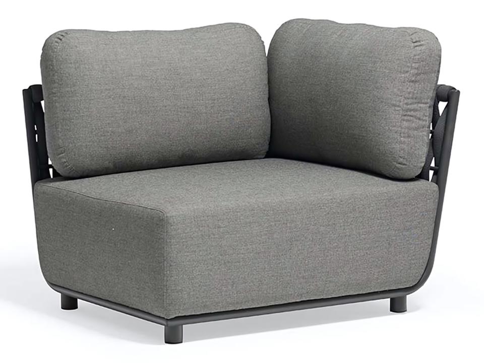 Hug Anthracite Left Hand Chair