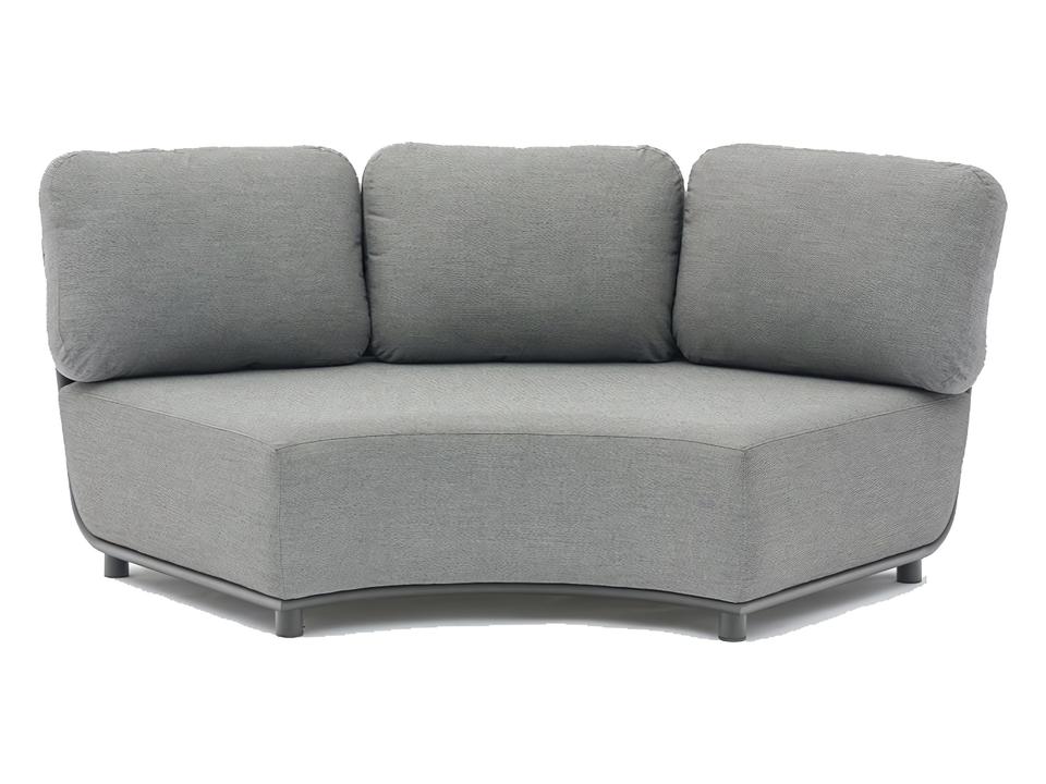 Hug Anthracite Curved Corner Sofa