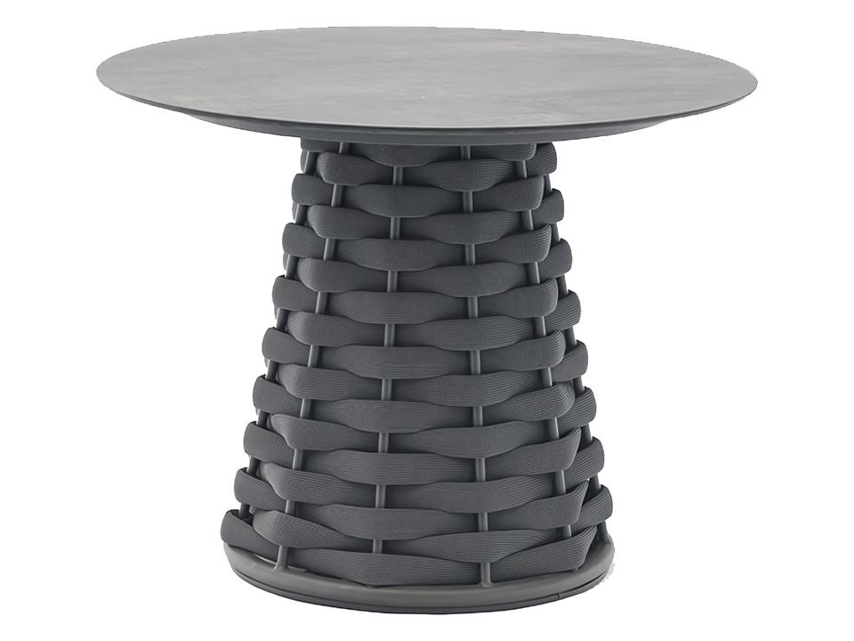 Hug Anthracite Round Lunch Table