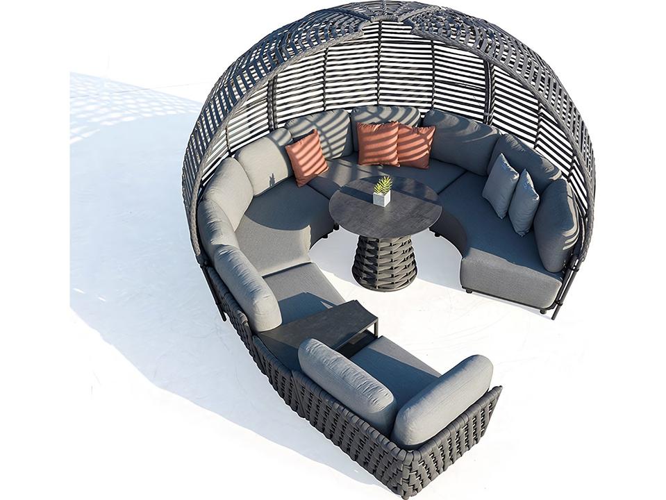 Hug Canopy Sectional Lounge Set