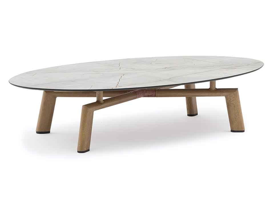 Lounge Oak Oval Coffee Table