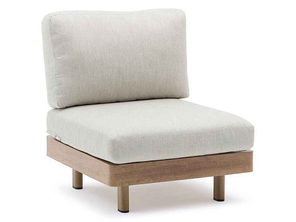 Lounge Oak Armless Chair