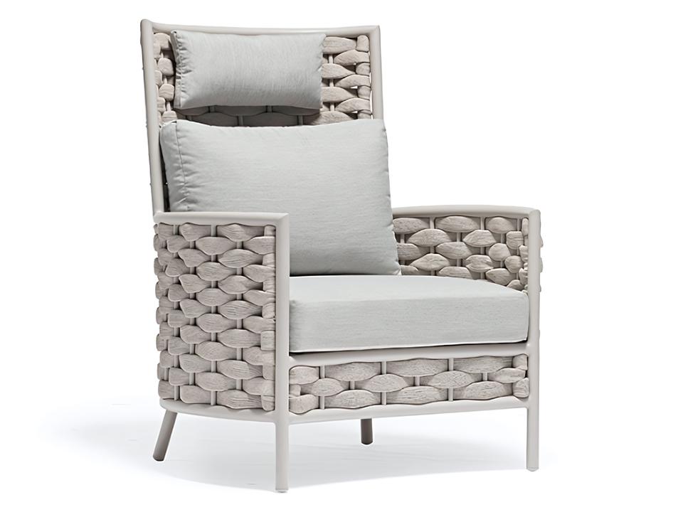 Loop Greige Highback Armchair