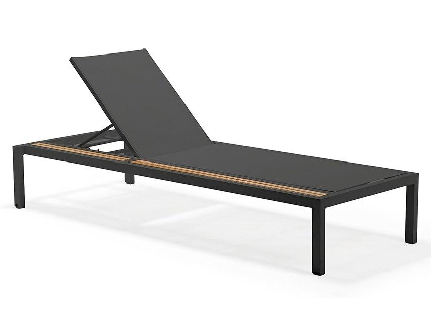 Oasis Anthracite Chaise Lounge With Side Table