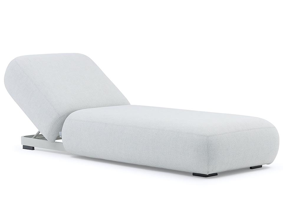 Olala Grey Chaise Lounge