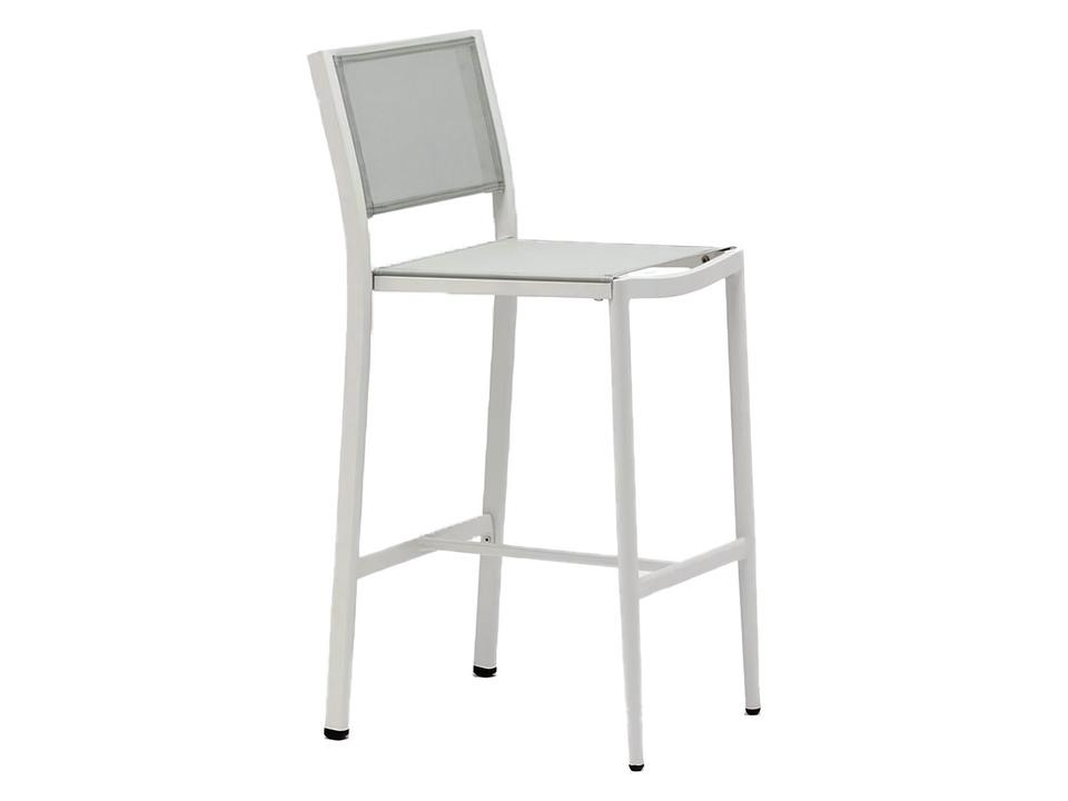 Polo White Armless Bar Stool