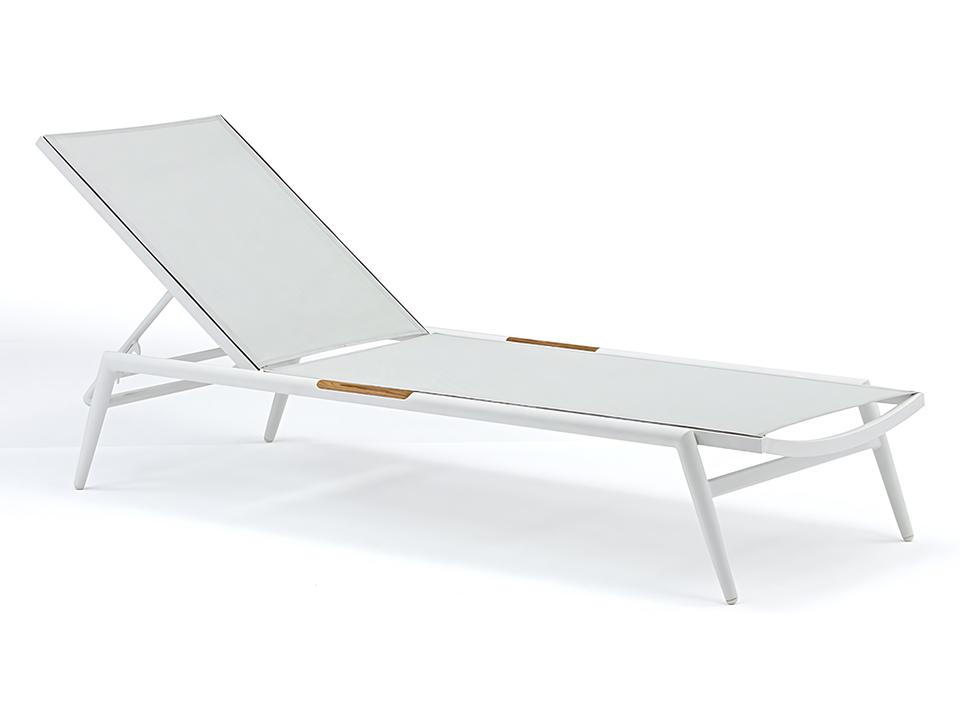 Polo White Chaise Lounge