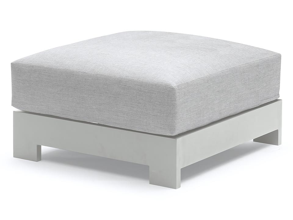 Sky White Ottoman