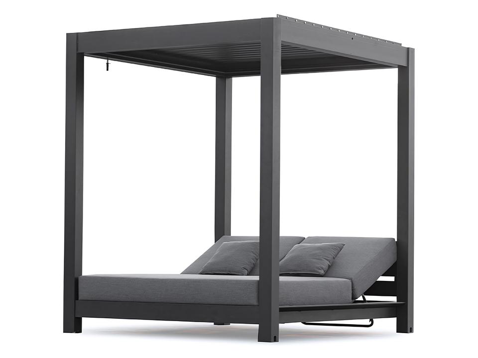 Sky Anthracite Cabana With Moving Louvers