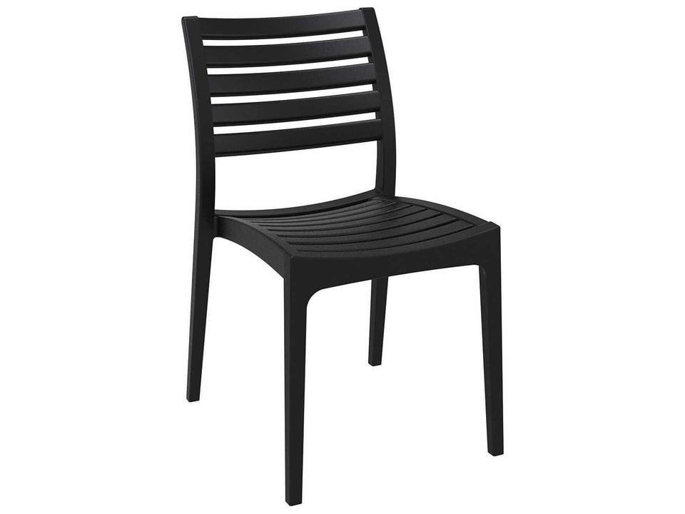 Ares Black Resin Dining Chair