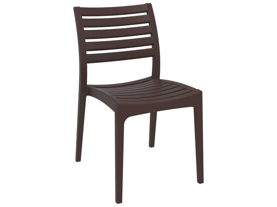 Ares Brown Resin Dining Chair