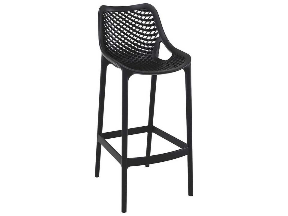 Air Black Polypropylene Resin Bar Stool