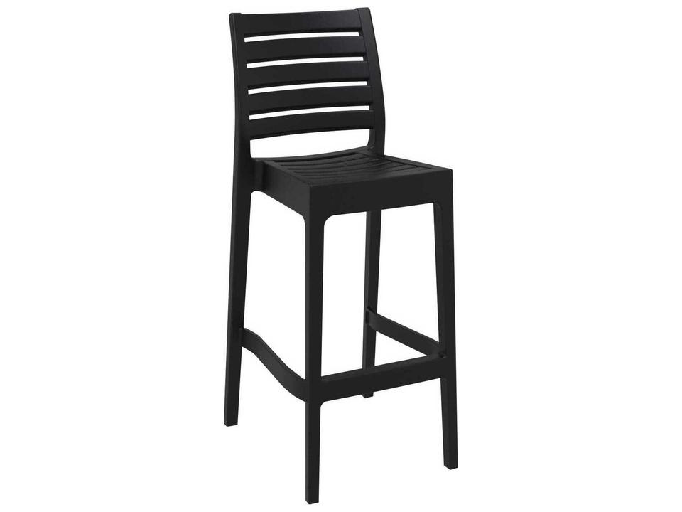 Ares Black Resin Bar Stool