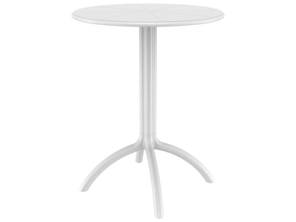 Octopus White Polypropylene Round Bistro Table