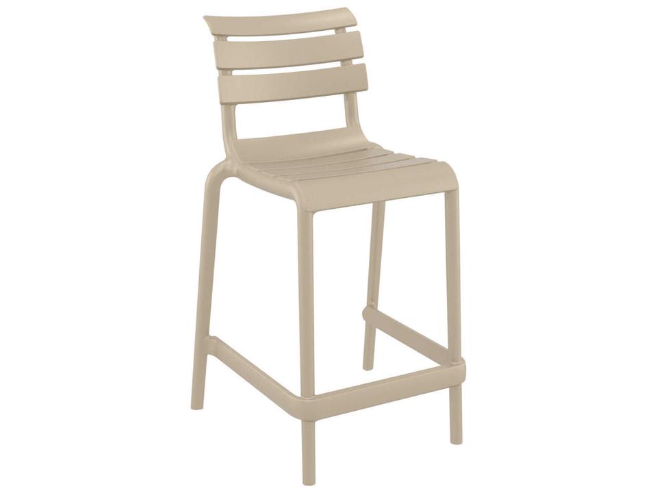 Helen Taupe Polypropylene Counter Stool