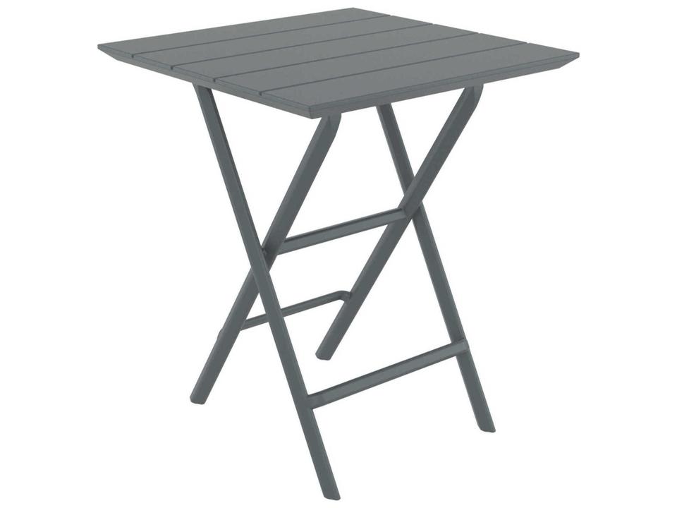 Helen Dark Gray Polypropylene Square Bistro Table