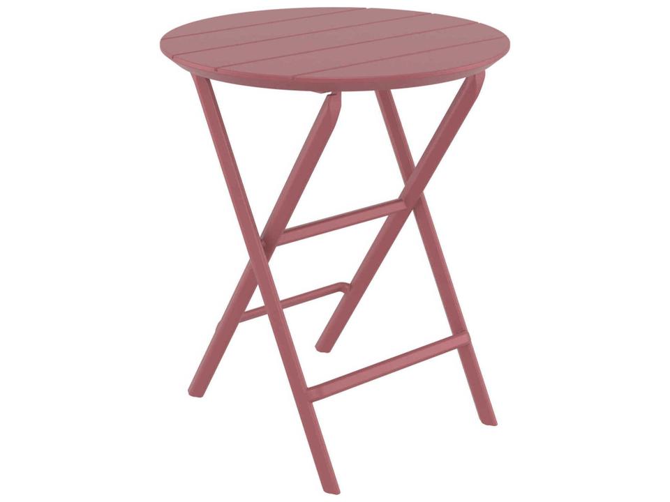 Helen Marsala Polypropylene Round Bistro Table