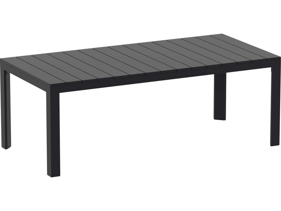 Atlantic Black Aluminum Rectangular Dining Table