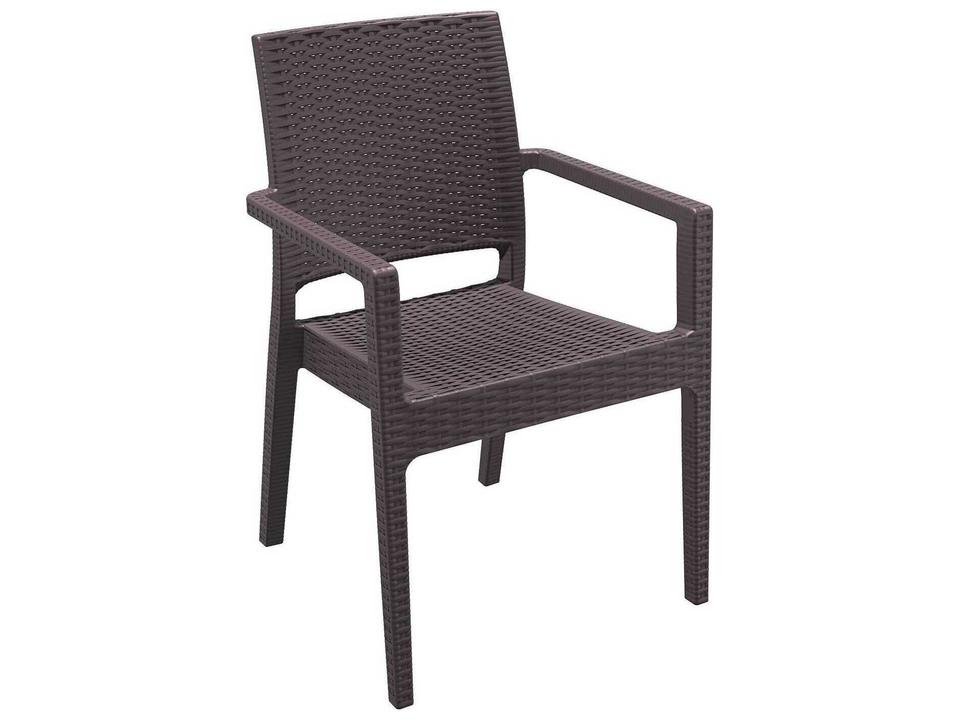 Ibiza Brown Resin Dining Chair